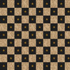 Henry Glass Cavalier Crows Checks Tan & Charcoal Cotton Fabric By The Yard