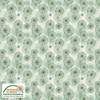 Stof Fillippa's Line Lines Circles & Dots Pastel Green Cotton Fabric By The Yard
