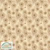 Stof Fillippa's Line Circles & Dots Pastel Sand Cotton Fabric By The Yard