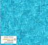 Stof European Colour Way Writing Turquoise Cotton Quilting Fabric By The Yard