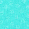 Stof European Basically Circles Formed of Crosses Aqua Quilting Cotton Fabric By The Yard