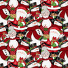 StudioE Merry Town Packed Characters Multi Cotton Fabric By The Yard