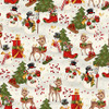 Henry Glass Winter Joy Snowman Scenic Cream Fabric By The Yard