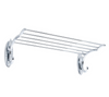 Ginger Bath Circe 24" Hotel Towel Shelf W/ Towel Hooks Polished Chrome Finish