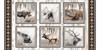 Henry Glass Woodland Whispers 24" Animal Block Fabric By The Panel