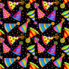 Studio E Party Time Tossed Birthday Hats Multi Cotton Fabric by The Yard