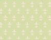 Henry Glass Bumble Garden Fleur De Lis Green Cotton Flannel Fabric By The Yard