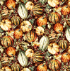 Studio E Fall Into Autumn Harvest Toss Brown Cotton Fabric By Yard