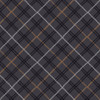 Henry Glass Woodland Whispers Bias Plaid Charcoal Cotton Fabric By The Yard