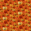 Henry Glass Haunted Village Jack-O-Lantern Pumpkin Fabric by The Yard