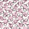 Studio E Dressed & Obsessed Tossed Glasses Pink Cotton Fabric by The Yard