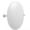 Better Homes & Gardens Safford 23" x 23" Round Tilt Bathroom Mirror Satin Nickel Finish