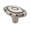 Southwestern Oval Ring Dot Pewter Cabinet Drawer Knob