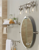 Better Homes & Gardens Bath Chandler 24" Towel Shelf w/ 1 Bar Polished Chrome Finish