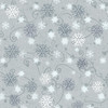 StudioE 12 Days Of Christmas Snowflakes Silver Cotton Fabric By The Yard