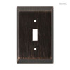 126408 Stately Venetian Bronze Single Switch Cover Plate