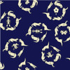 Paintbrush Studios Otter Romp In Circles Navy Cotton Fabric By The Yard