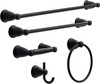 Franklin Brass KIN5PC-MB Kinla 5 Piece Bath Set Matte Black Finish