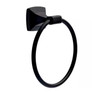 Delta PWD46-MB Portwood Bath Towel Ring Matte Black Finish