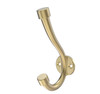 Franklin Brass Decorative 4.7" Double Coat Hook Modern Gold Finish