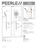 Peerless P62419-BN Xander Brushed Nickel 1.5 GPM 4 Spray Handshower w/ Slide Bar