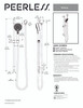 Peerless P62447-BN Precept Brushed Nickel 1.5 GPM 6 Spray Handshower w/ Slide Bar