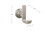 Delta Tetra Bath Towel & Robe Hook Polished Chrome Finish