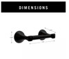 Delta ESA50-MB Esato Bath Toilet Paper Holder Matte Black Finish