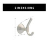 Delta ELD35-BN Eldren Bath Towel and Robe Hook Brushed Nickel Finish