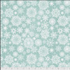 Free Spirit Tim Holtz Christmastime Snowfall Mint Cotton Fabric By The Yard