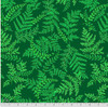 Free Spirit Snow Leopard Secret Stream Ferns Green Cotton Fabric by The Yard