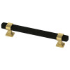 Liberty P39066C-370 6 5/16" Wrapped Square Black & Brushed Brass Cabinet & Drawer Pull