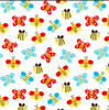 Studio E Play All Day Chubby Butterfly White Cotton Fabric By Yard