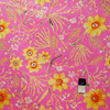 Dena Designs LIDF003 Sunshine Jasmine Pink Linen Fabric By Yard