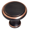 P19454C-VBC 1 3/4" Perimeter Bronze w/ Copper Cabinet Drawer Knob