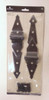 B19528G-BL Gate Strap HInges Black 2 Pack