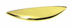 PN0467-PB 3 3/4" Polished Brass Contemporary Cup Drawer Pull