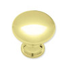 P50154-PB 1 1/4" Polished Brass Round Cabinet Drawer Knob