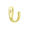 B46110J-PB Single Prong Hook Polished Brass Finish