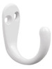 B46110J-W Single Prong Hook White Finish