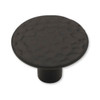 P94500C-BL Hammercraft Black 1 1/8"  Round Cabinet Drawer Knob