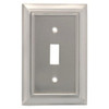 W061ZMC-BSN Satin Nickel Architect Single Switch Cover Plate