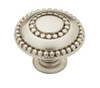 PBF808 SN 1 3/8" Double Beaded Cabinet Drawer Knob Satin Nickel