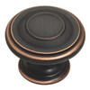 P22669 VBC 1 3/8" Bronze Copper Highlights Harmon Cabinet Drawer Knob 10 Pack