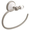 127060 Franklin Brass Grayson Bath Towel Ring Satin Nickel & White Ceramic