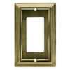 W10244-AB Antique Brass Architect Single GFCI Outlet Cover Plate