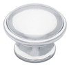 PN0836-PC 1 1/2" Polished Chrome Wide Base Cabinet Drawer Knob Pull