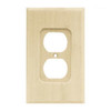 64667 Unfinished Wood Single Duplex Cover Wall Plate 6 Pack