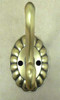 BBF036Y-ABT Antique Brass Double Prong Robe Coat Hat Robe Hook