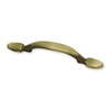 P50121-AB Kinley Antique Brass 3" Spoon Foot Cabinet Drawer Pull